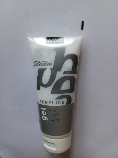 PEBEO 100 ml medios acrílicos de estudio gel mate, 100 (paquete de 1)