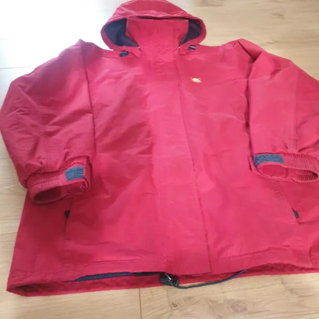 Medium Trespass Mens/Ladies Red 8000mm Waterproof Windproof Zipped Hiking Coat