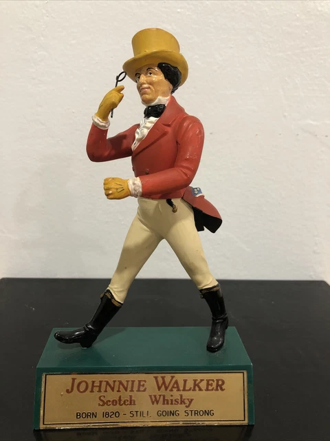 Vintage Plastic Advertising figurine Of Johhie Walker