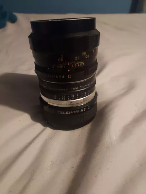 Konica Hexanon AR 52mm F1.8 Lens, Converter And Mount