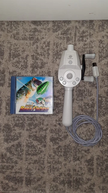 Canna Da Pesca Dreamcast con abbinato relativo gioco di pesca(Bass Fishing).