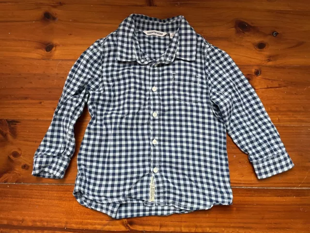 Country Road Boys Flannel Shirt (size 2)