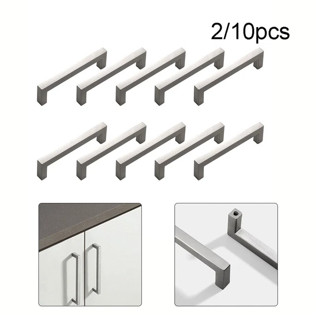 Hochwertige Aluminiumlegierung Küchenschrank Türgriff Silber Farbe 210 STCK.