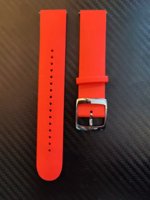 Withings 20mm Red Silicone Watch Strap, Quick Release