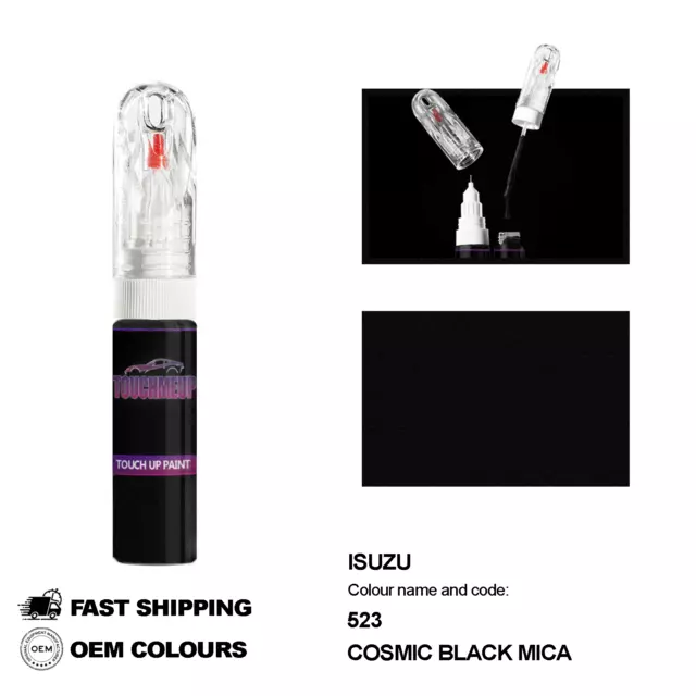 Para Los Modelos Isuzu Cosmic Black Mica 523 Pintura De Retoque Pen Scratch...