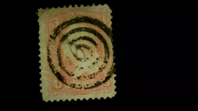 U S Stamps Scott 64b three cent Washington rose pink cv 140.00