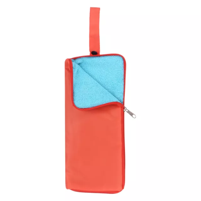 Umbrellas Bag Carry Bag 4.9"x11" Portable Wet Umbrella Sleeve Pouch Orange