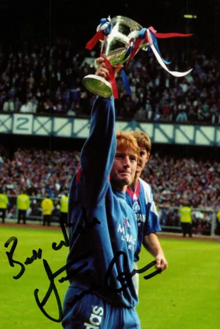 Foto Stuart McCall Firmata 6x4 Glasgow Rangers Bradford City Autografo + COA