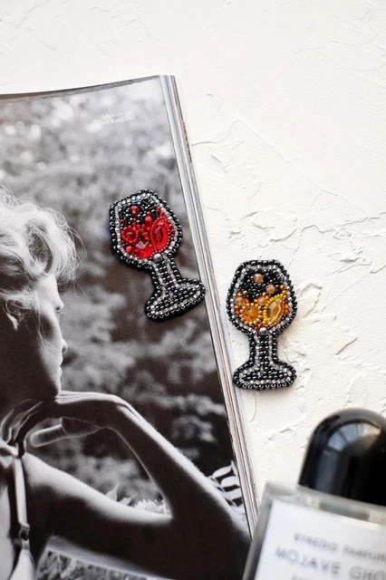 "Hágalo usted mismo Kit de fabricación de joyas Broche alfiler ""Brillante"" Broches hechos a mano Cuentas De colección