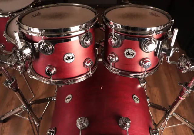 DW Collectors Series Maple Shell Pack in Cherry Satin Oil (PRE-OWNED) 3