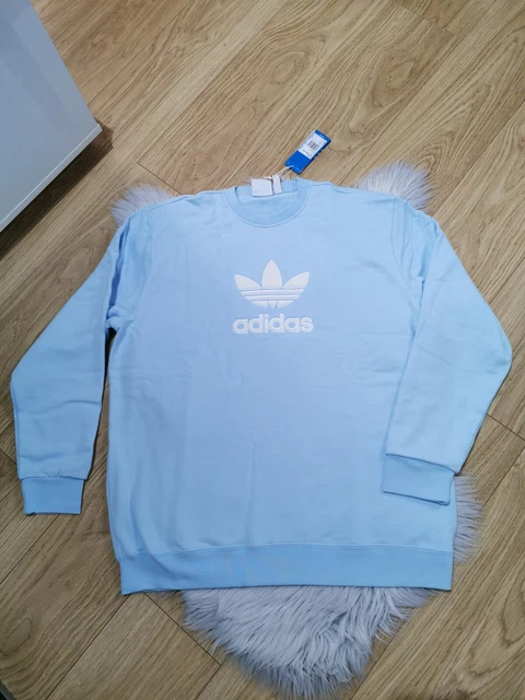 Adidas Men's Sweatshirt, Size XL, Light Blue Colour, Brand New With Tags!