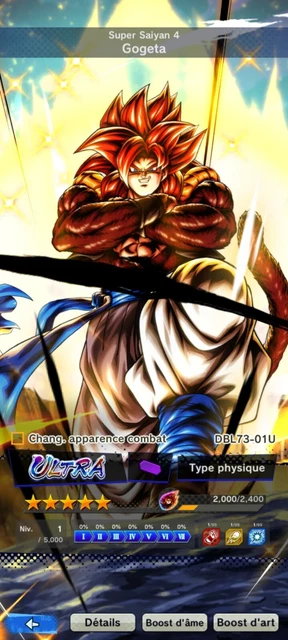 Compte Dragon Ball Legends + de 1200j de co