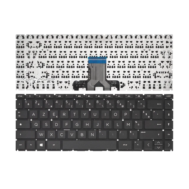 Clavier AZERTY Noir Pour HP Pavilion 719853-051 - Neuf, Avec Cadre/grille, Disposition Française