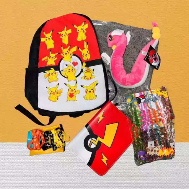 Pokémon LOT/Pack BRAND NEW Backpack filled with Pokémon fun!