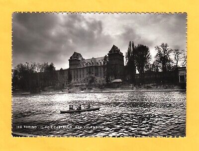Cartolina Torino Castello del Valentino e Fiume Po ill Guerzoni A2453 