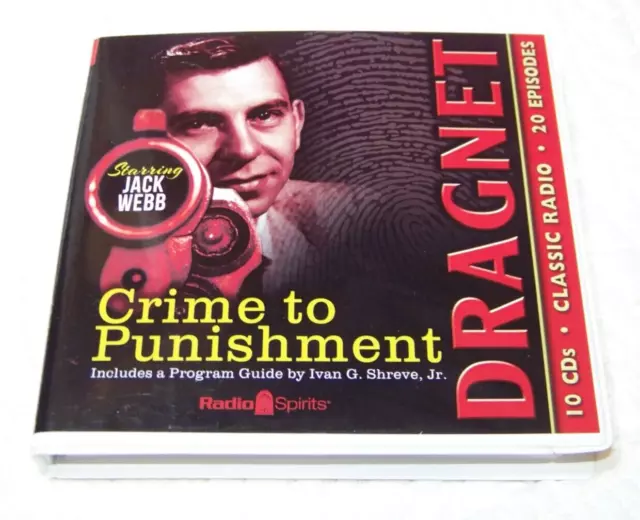 Radio Spirits Classic Radio Detectives Dragnet - Crime to Punishment - 10CDs