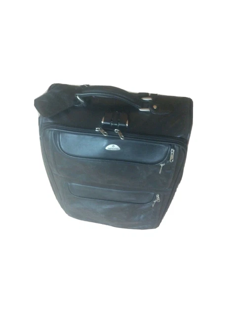 BORSA DA CABINA Samsonite 2 ruote bagaglio bloccabile valigia nera
