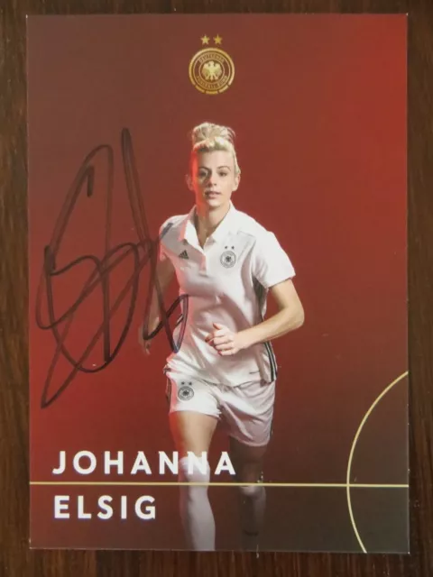 Handsignierte AK Autogrammkarte *JOHANNA ELSIG* DFB Frauen Deutschland EM 2017