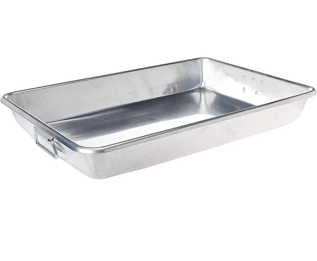 Winware Bake and Roast Pan 26 Inch x 18 Inch x 3-1/2 Inch with Handles