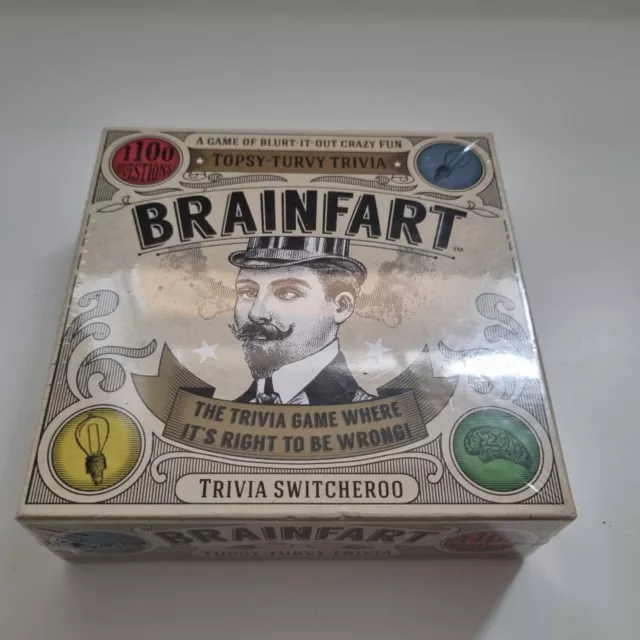 Brainfart Topsy-Turvy Trivia Card Game for 12 years to 99 years