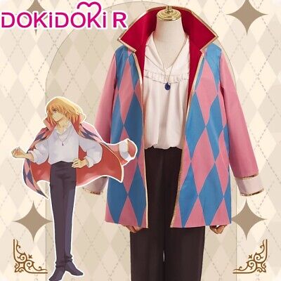 Anime Moive Howl's Moving Castle Howl Cosplay Costume jacket pants party set