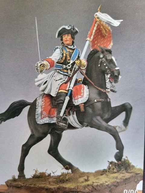 Figurine Historique Niena – Officier Russe 1805, échelle 54mm (1/32), Plomb Peint