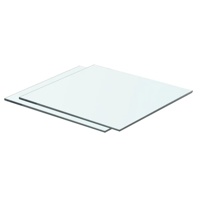 Mensole in Vetro Trasparente 2 pz 40x30  T1R7