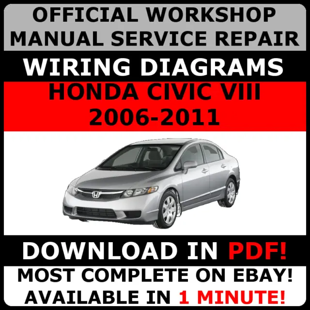 OFFICIAL WORKSHOP Service Repair MANUAL for HONDA CIVIC VIII 2006-2011