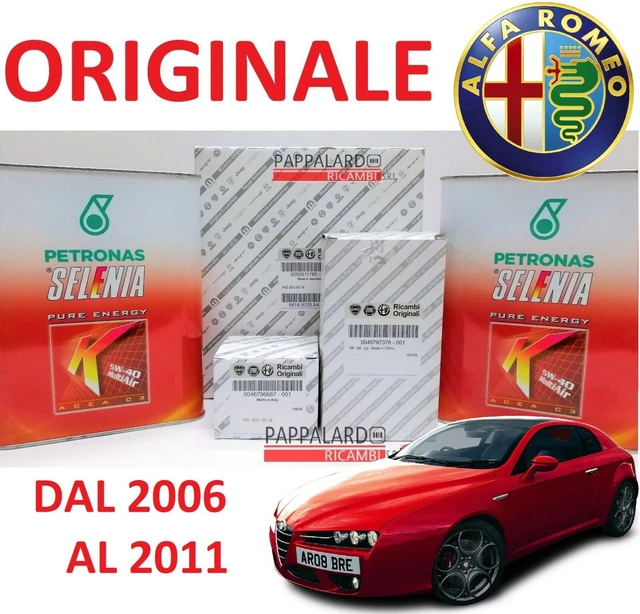 Kit De Mantenimiento Completo Filtros UFI + Aceite Selenia 5W40 Para Alfa Romeo Mito 1.4 GPL 88KW (120CV)