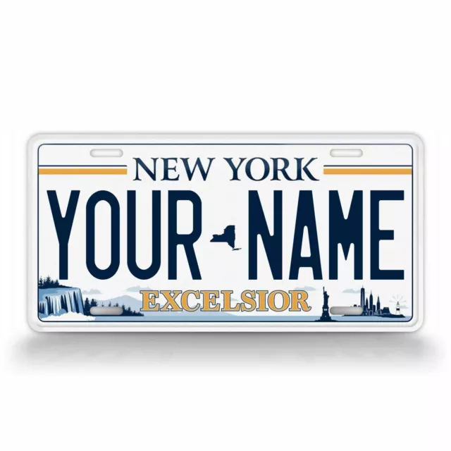 New York Excelsior PERSONALIZED CUSTOM ALUMINUM LICENSE PLATE Tag Any Text