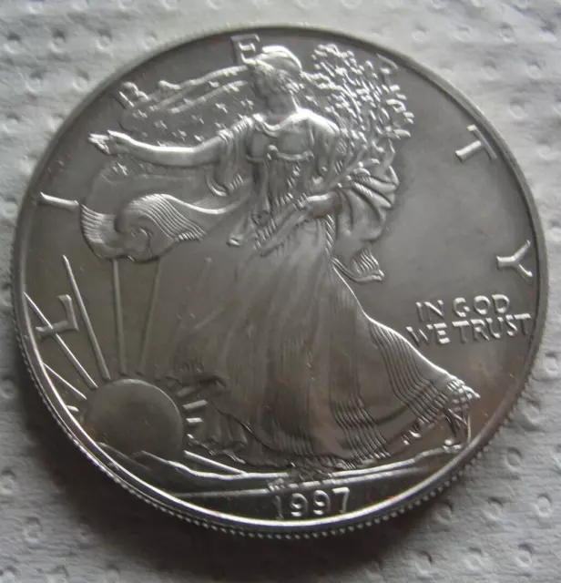 Silbermünze  USA  American Silber Eagle  Liberty  1 Dollar 1 oz 1997 999 Silber