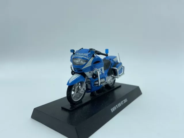 Modellino Moto Bmw R 850 Rt 2003 - Polizia - Edicola - Con Base - Scala 1:24