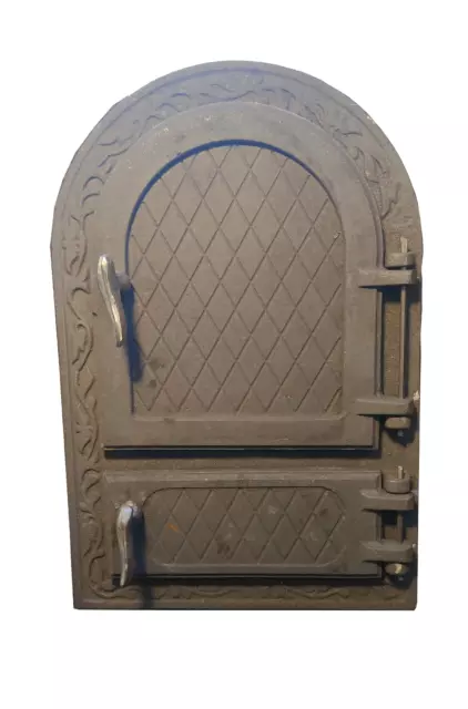 Cast Iron Fire Foor Clay Bread Oven Doors Pizza Stove 49x32.50cm (19.29x12.79in)