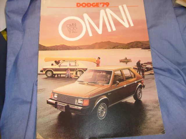 1979 Dodge Omni Sales Brochure/Catalog  dealer / nice   / e2