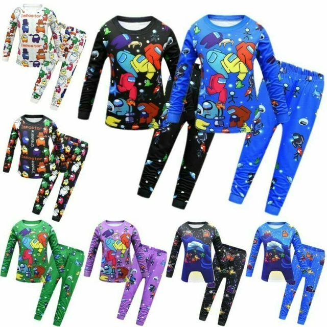 T-shirt pigiama bambini ragazzi ragazze tra noi 2 pz set costumi da notte regalo