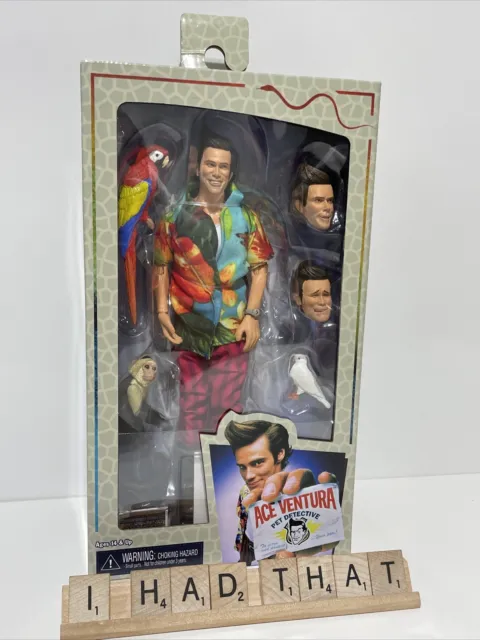 Neca 2019 ACE VENTURA Pet Detective 8" inch Clothed Action Figure w Card