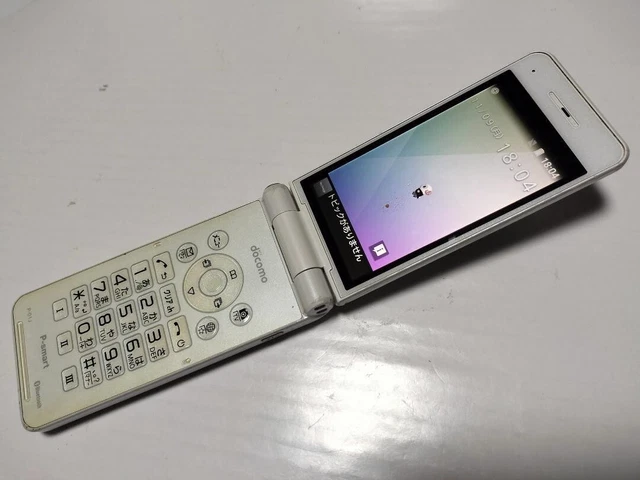 docomo パナソニック P-01J docomo P-01J Panasonic Flip Phone White