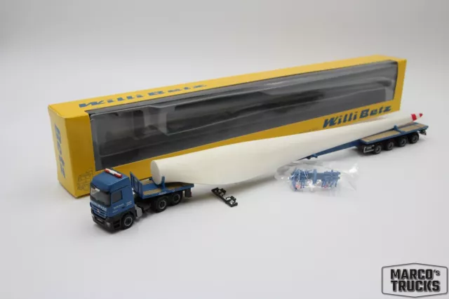 Herpa MB Actros MP3 Schwerlast Windrad „Willi Betz 10302“ Bulgarien 1:87 /H19461