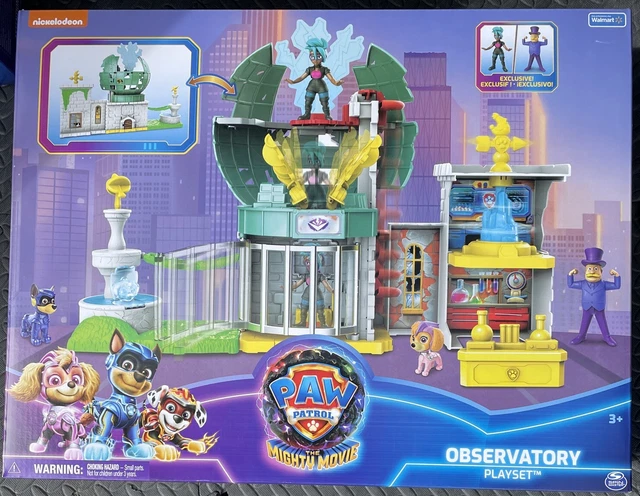 PAW PATROL THE Mighty Movie Observatory Playset 3 Action Figures NEW ...