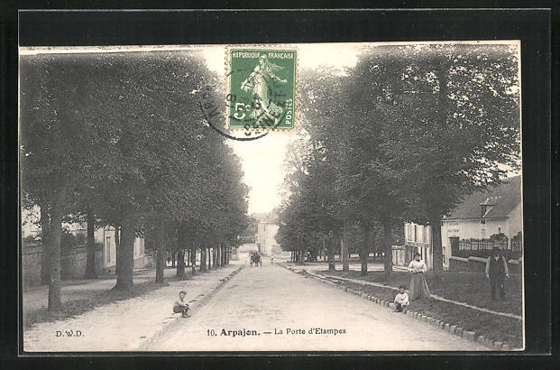 CPA Arpajon, La Porte d´Etampes 1907