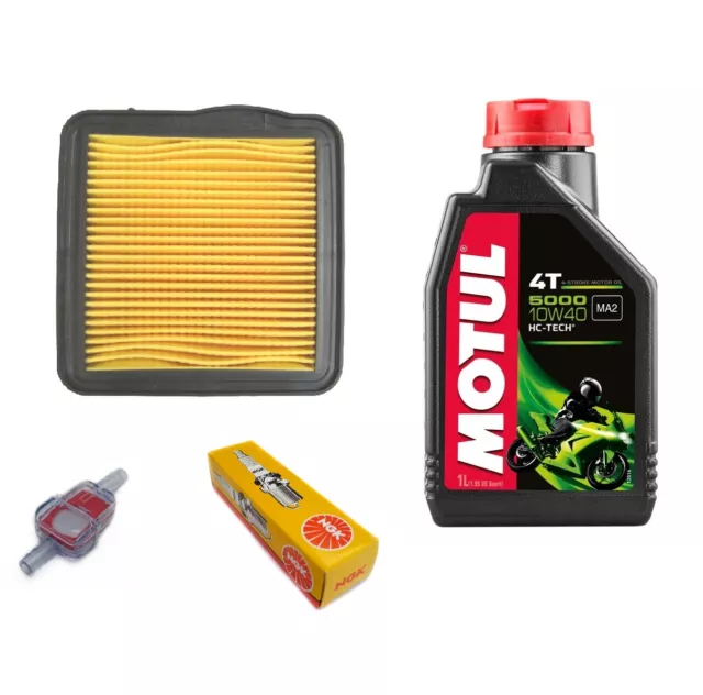 Service Kit Air Filter, Spark Plug, Oil, Fuel Filter For Honda CBF 125 2012