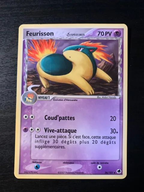 Carte Pokémon UNCO Feurisson 36/101 EX Ile des Dragons Bloc EX FR