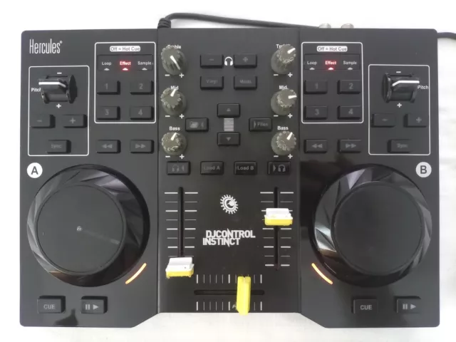 controladora hercules dj control instinct mesa de mezclas usb