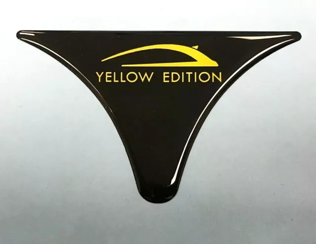 Corsa Yellow Edition Dash Sticker/Decal - High Gloss Domed Gel Finish