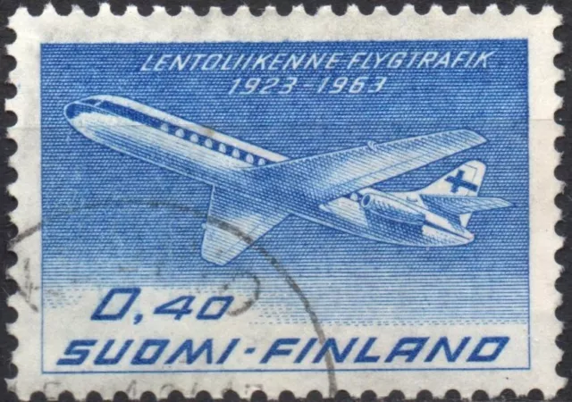 FINLANDIA 1963 - Posta Aerea -  Usato 0,40 Mk.  #FIV