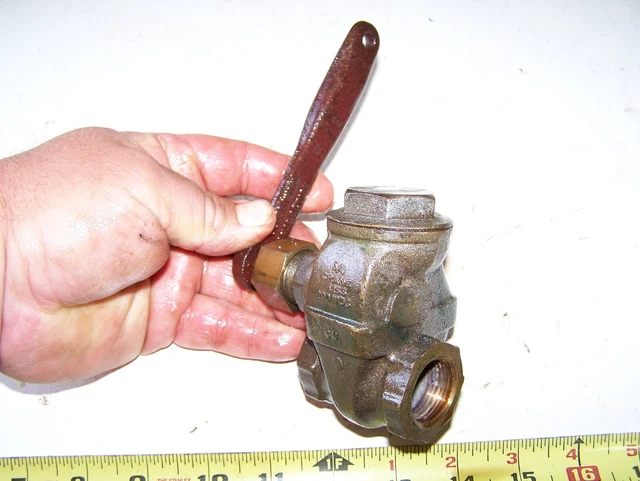 NOS CRANE 3/4" Steam Traction Engine THROTTLE VALVE Boiler Hit Miss Magneto NICE
