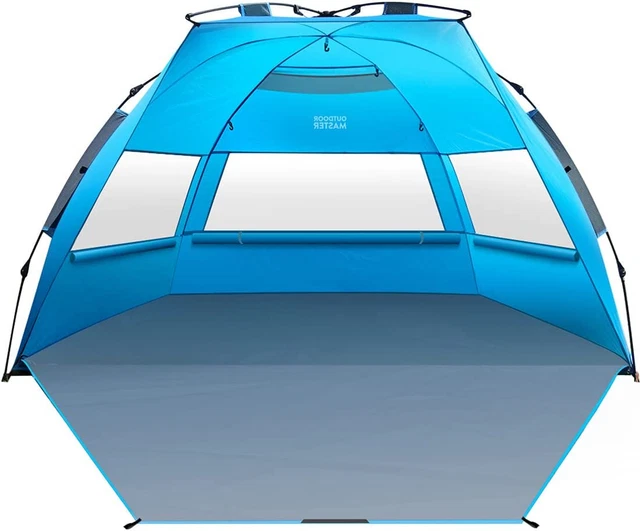 Pop up Beach Tent for 4 Person - Easy Setup and Portable Beach Shade Sun Shelter