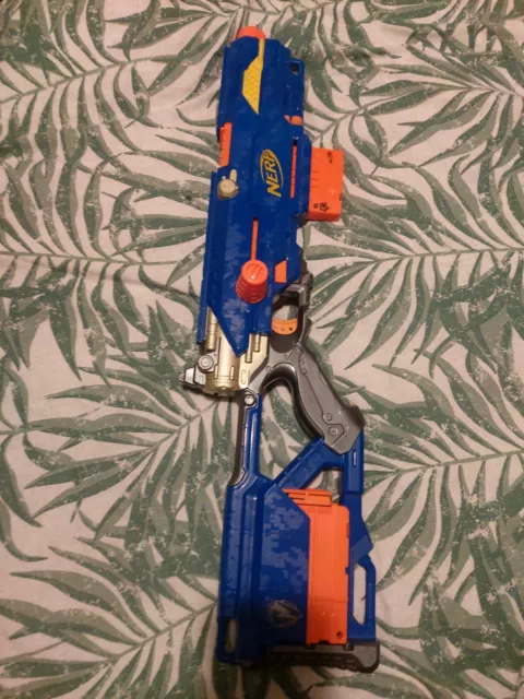 NERF LONG STRIKE  CS-6 & 3 X 6 Dart Mags. Tested And Working VGC