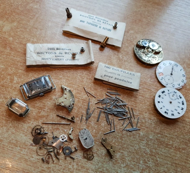 Lot N°7 D'horlogerie De Précision – Engrenages, Vis, Pièces Montre Et Visserie
