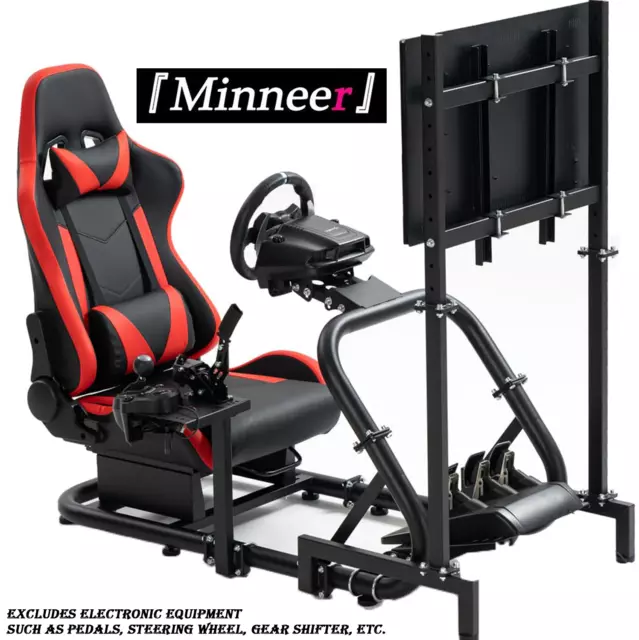 Minneer G29 simulator Racing Cockpit Stand Fit Logitech T148  CSL Seat & Monitor